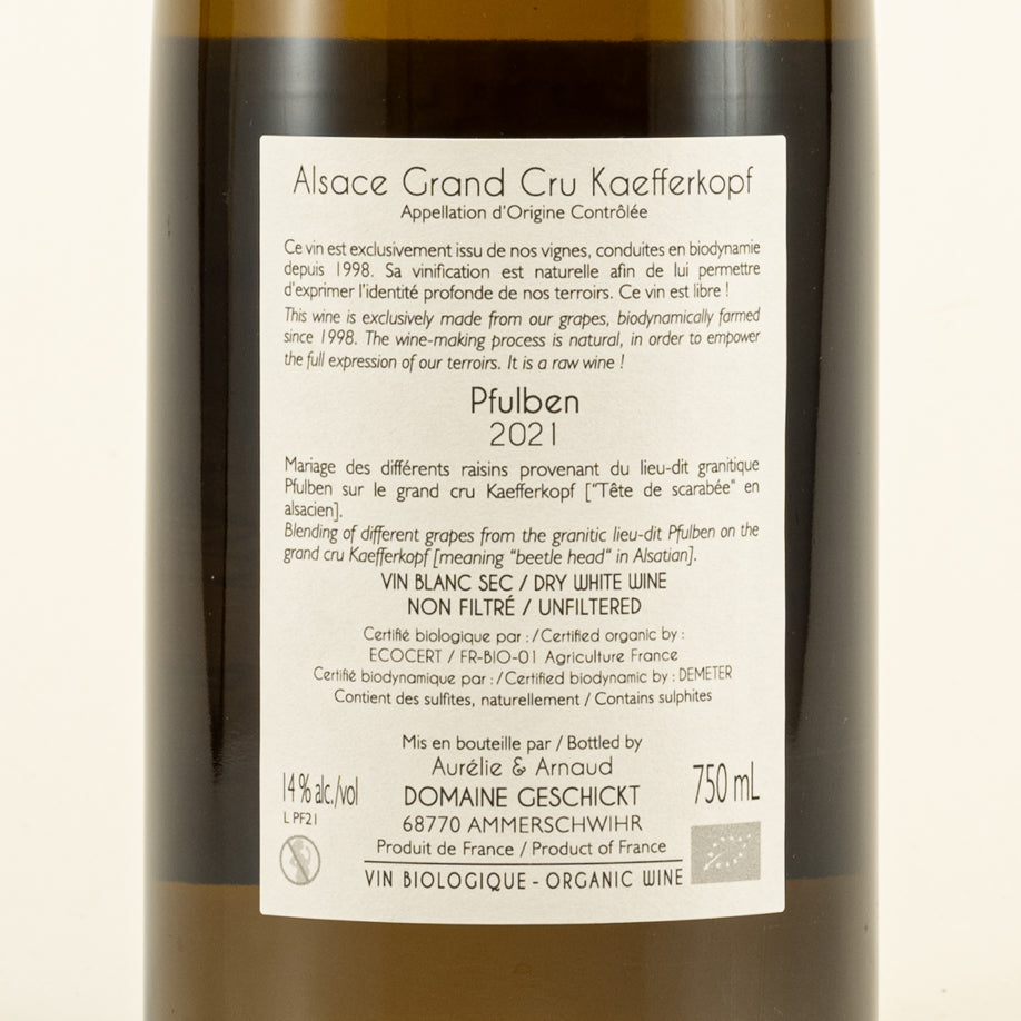 Pfulben Grand Cru Kaefferkopf 2021