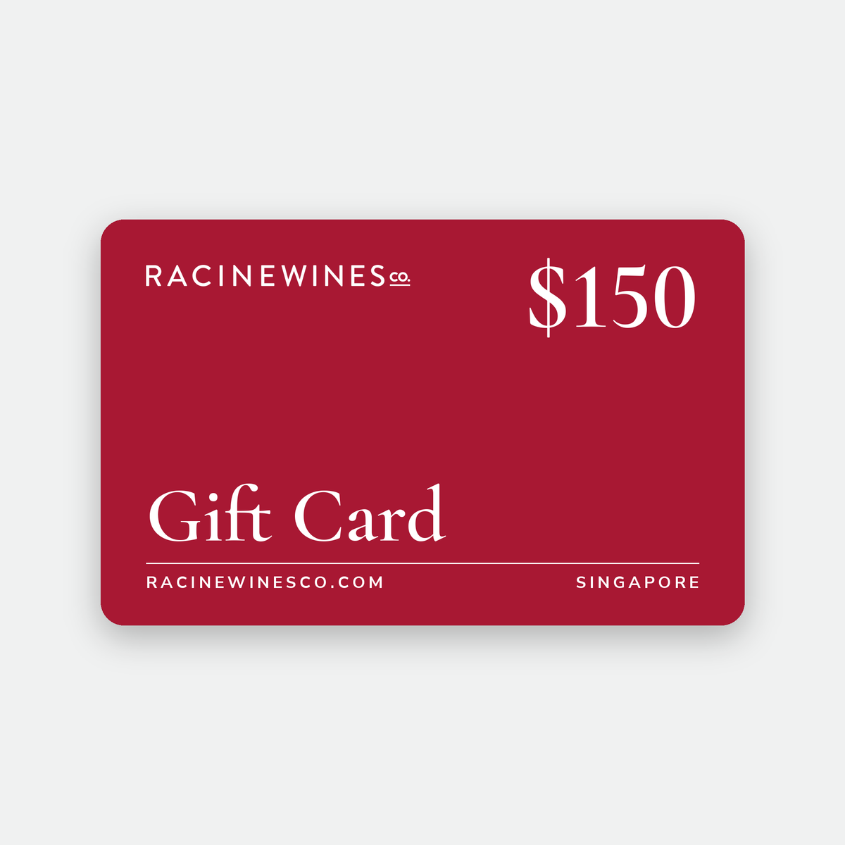 Racine Wines Co. Gift Card