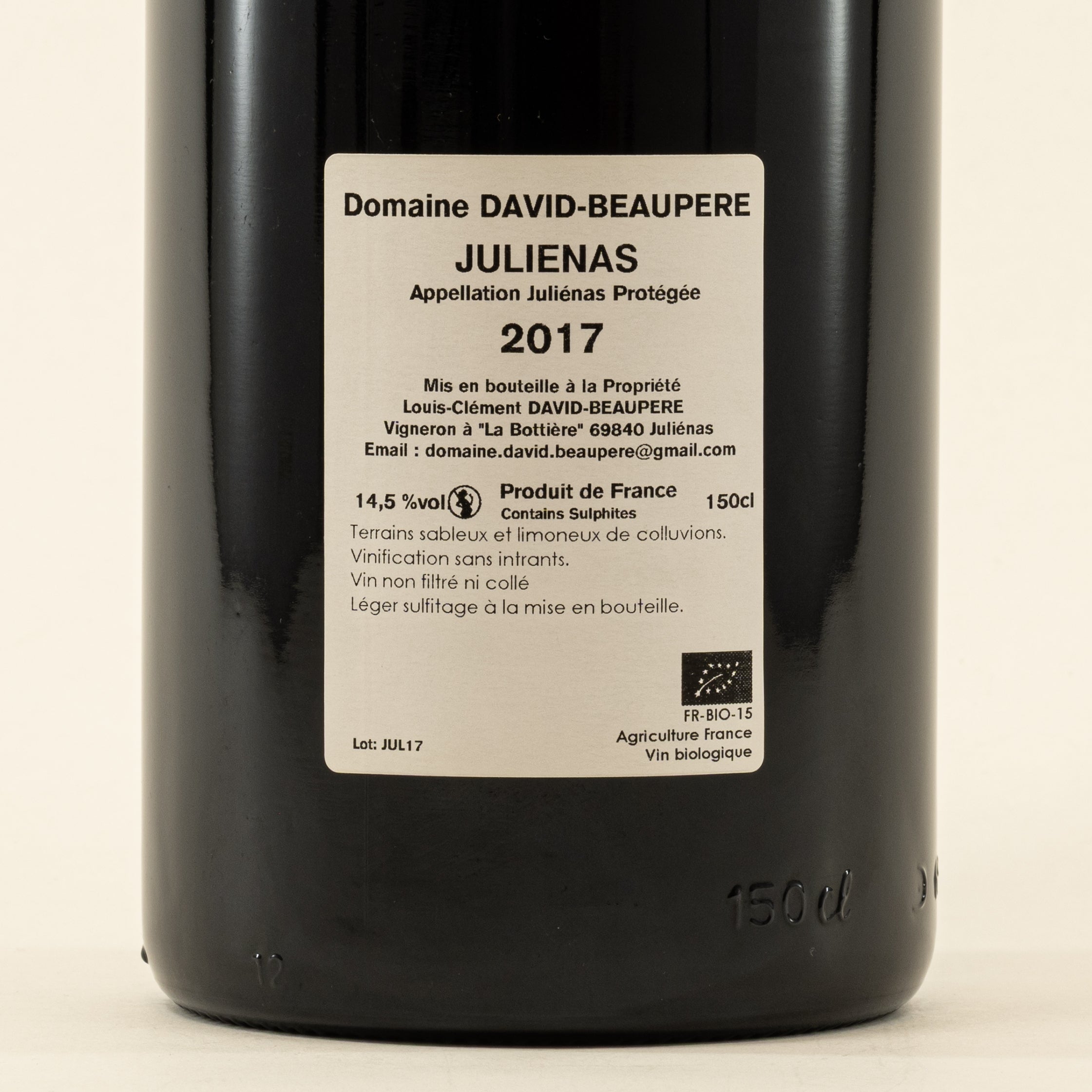 Julienas "Les Trois Verres" 2017 Magnum