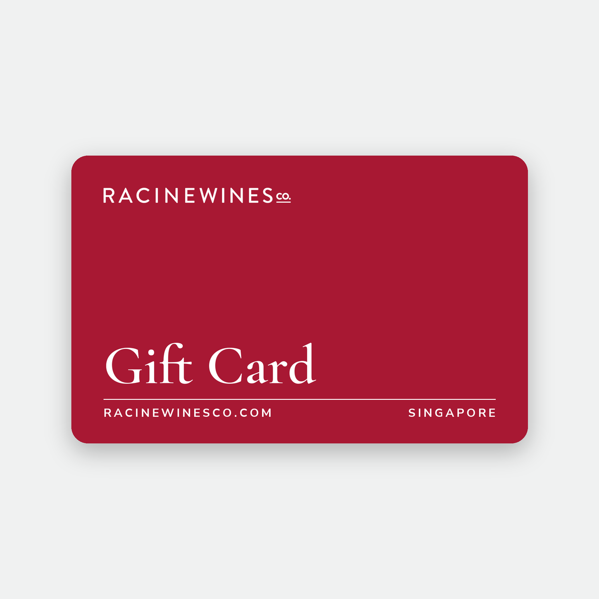 Racine Wines Co. Gift Card